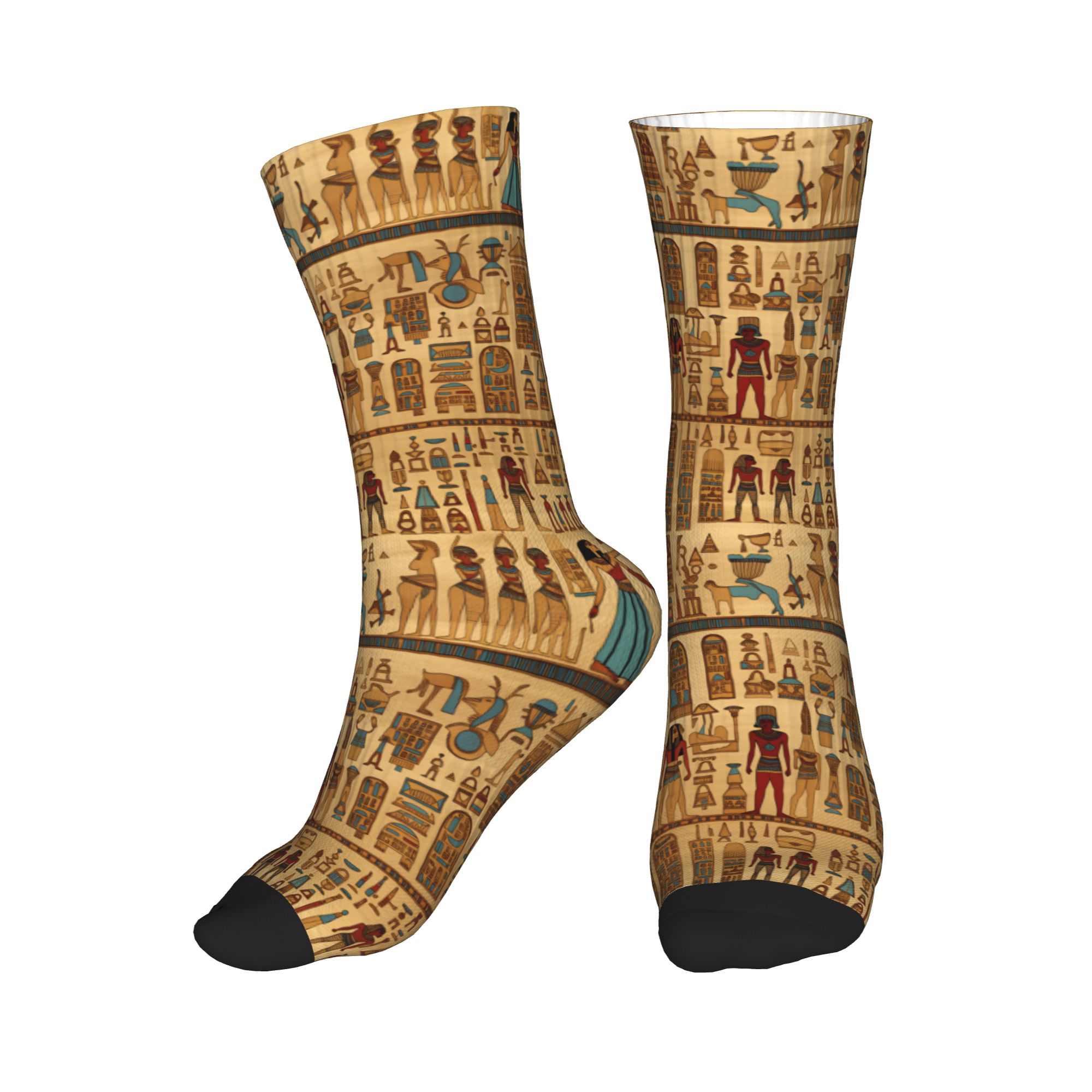 Dress Sock Men - Kawaii Men's Egyptian Gods And Symbols
