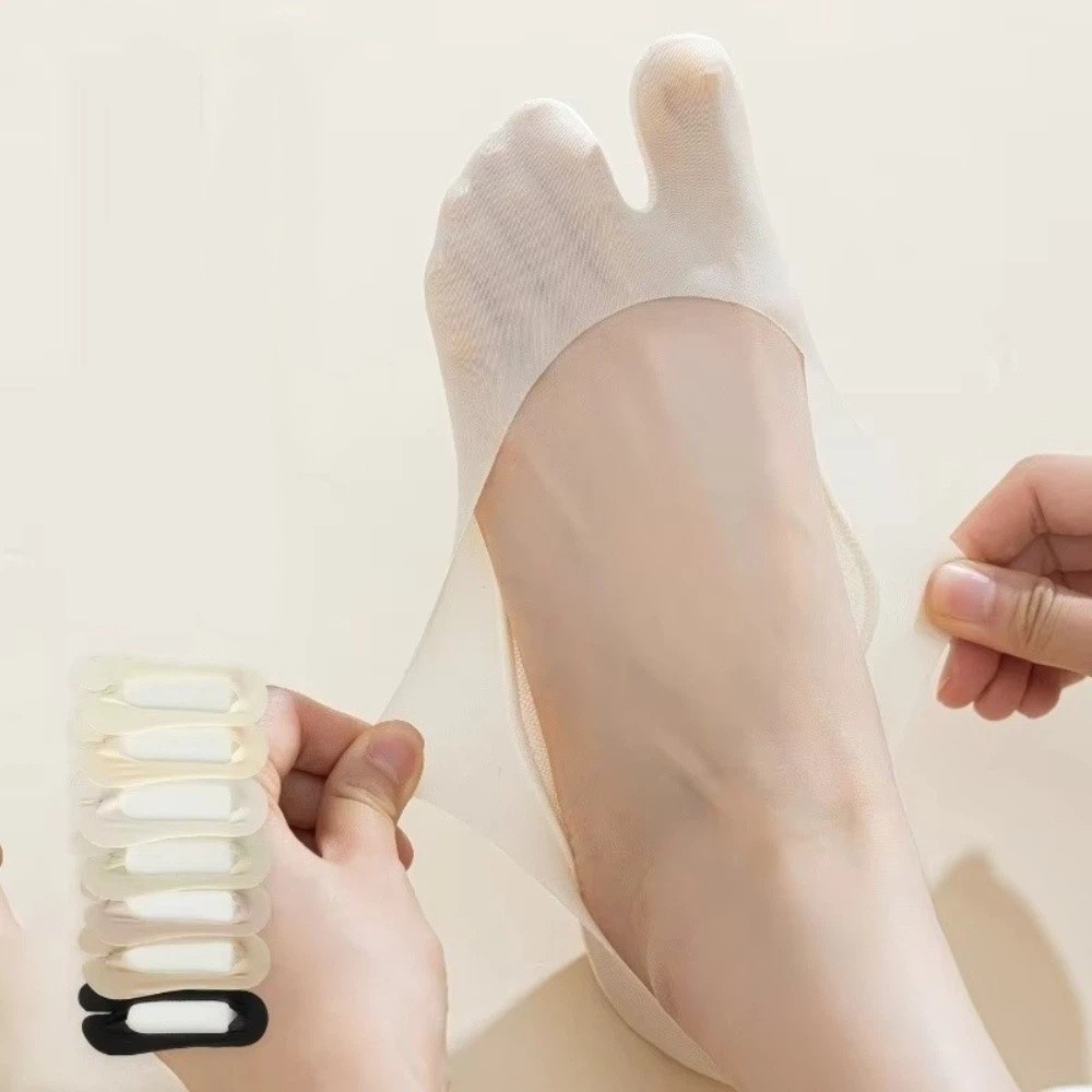 Toe Sock Split - Simple Breathable Invisible Boat Socks Ice