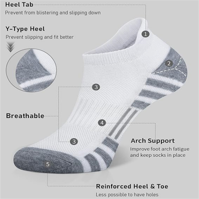 Cushioned Breathable Ankle Ath - Ankle Sock Low Cut 评论和价格