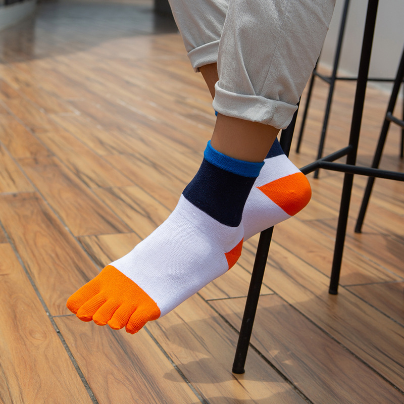 1/5 Pairs Men Five Finger Sock - Toe Sock Split 评论和价格