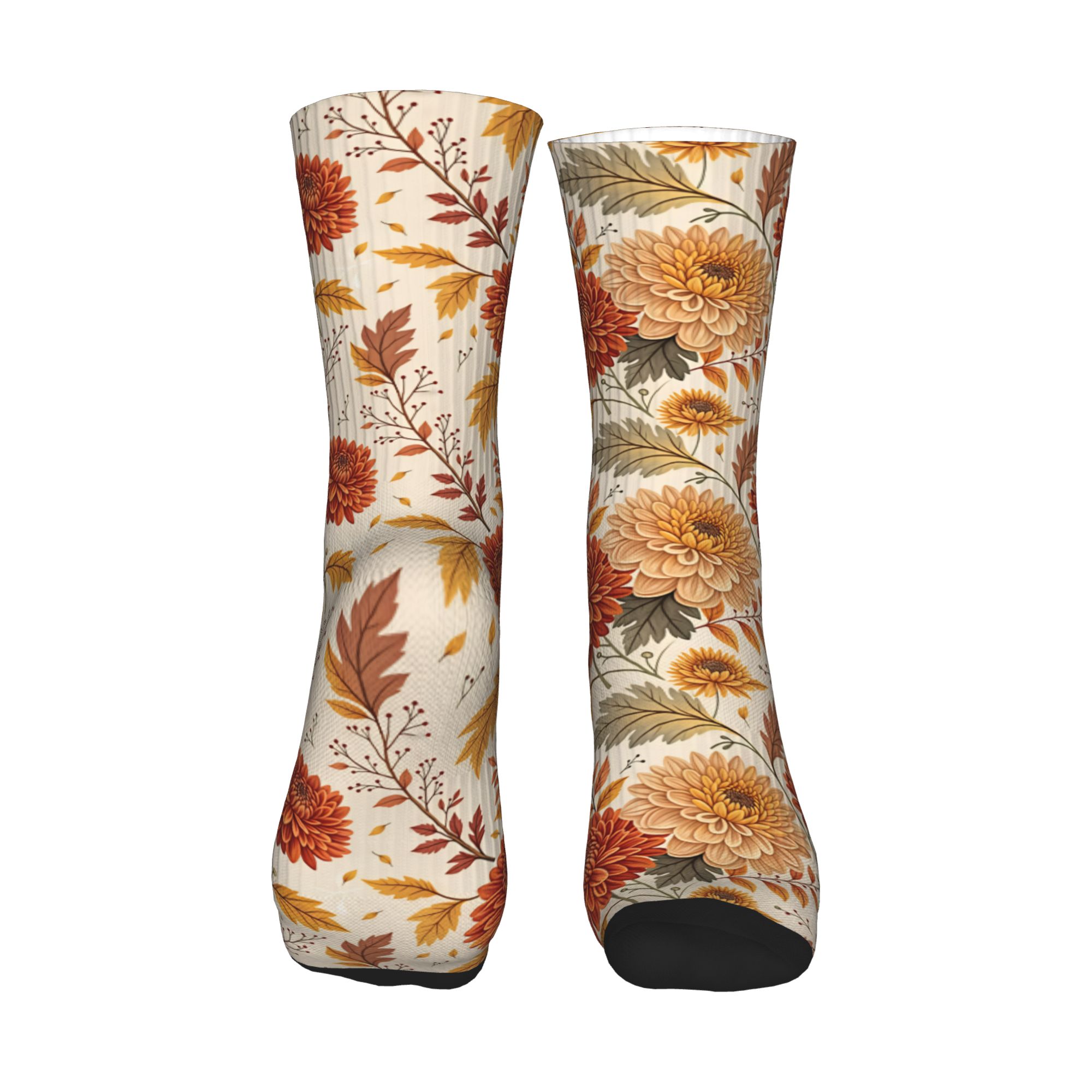 Fun Mens Autumn Chrysanthemum  - Dress Sock Men 评论和价格