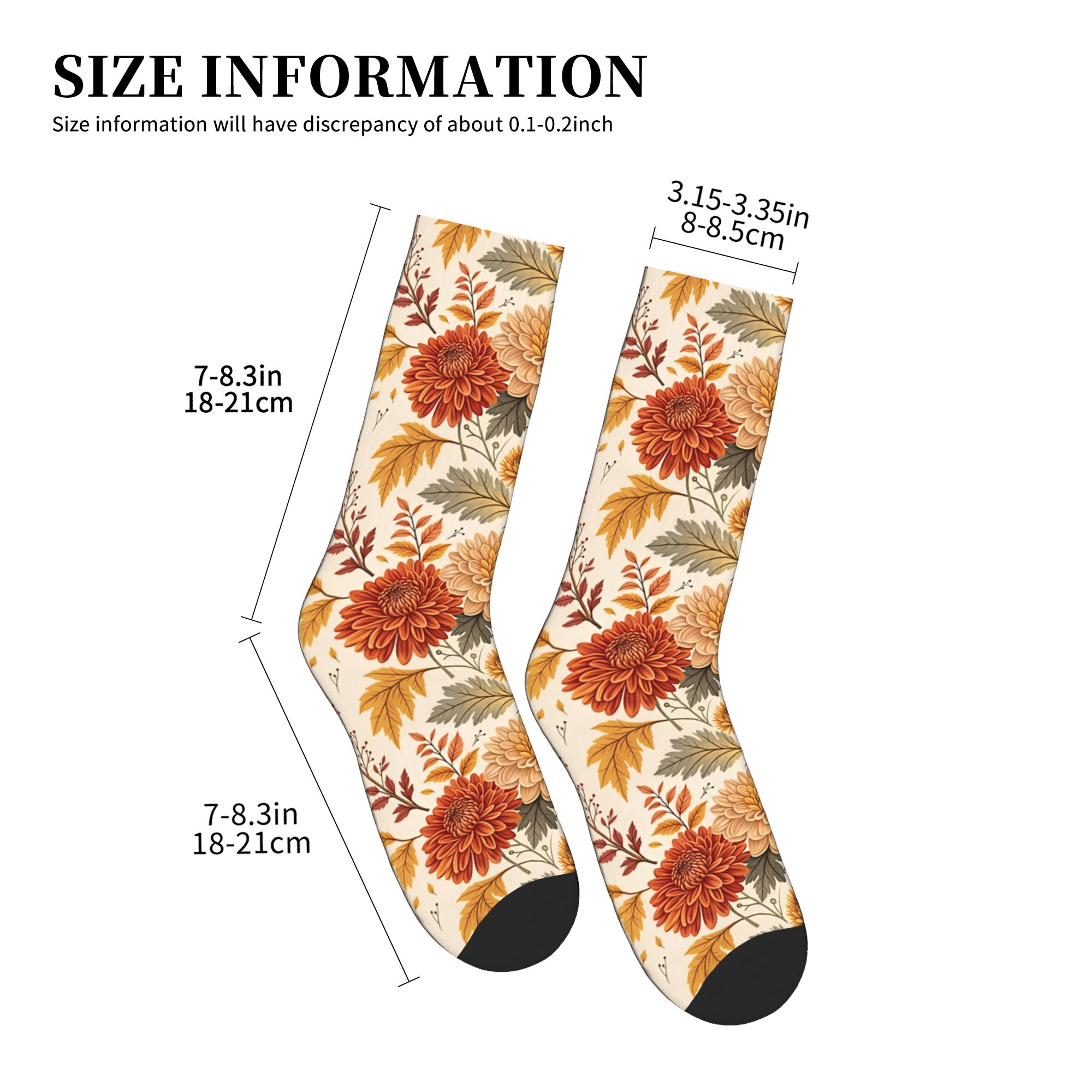 Fun Mens Autumn Chrysanthemum  - Dress Sock Men 评论和价格