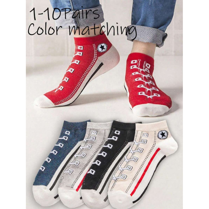 5/10 Pairs Multi-Color Breatha - Ankle Sock Low Cut 评论和价格