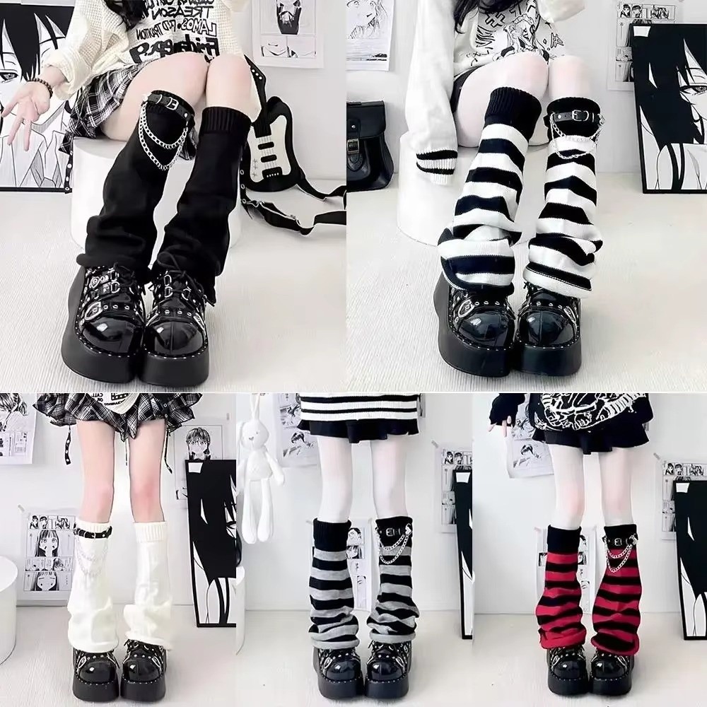 Gothic Harajuku Knit Leg Warme - Boot Sock Slouchy 评论和价格